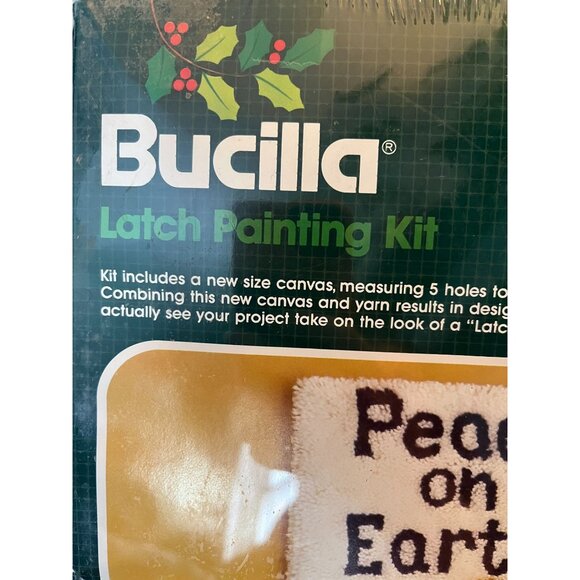 Bucilla Latch Hook Painting Kit Peace on Earth Christmas Nativity 12" x 30" NEW - Picture 4 of 4